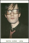 Jarvis Cocker postcard. PULP   